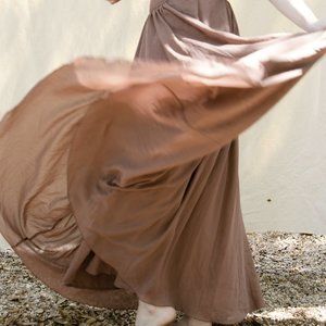 Anthropologie Chiffon Maxi Skirt